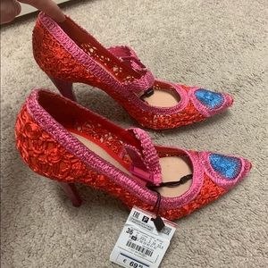 Nwt Zara crochet shoes